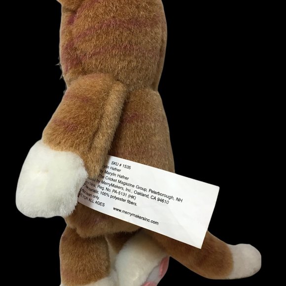 Emmett Doll Cat Plush 8" Kitten Hobo Clown friend Merylin Hafner Cricket Mag Toy - Picture 7 of 10